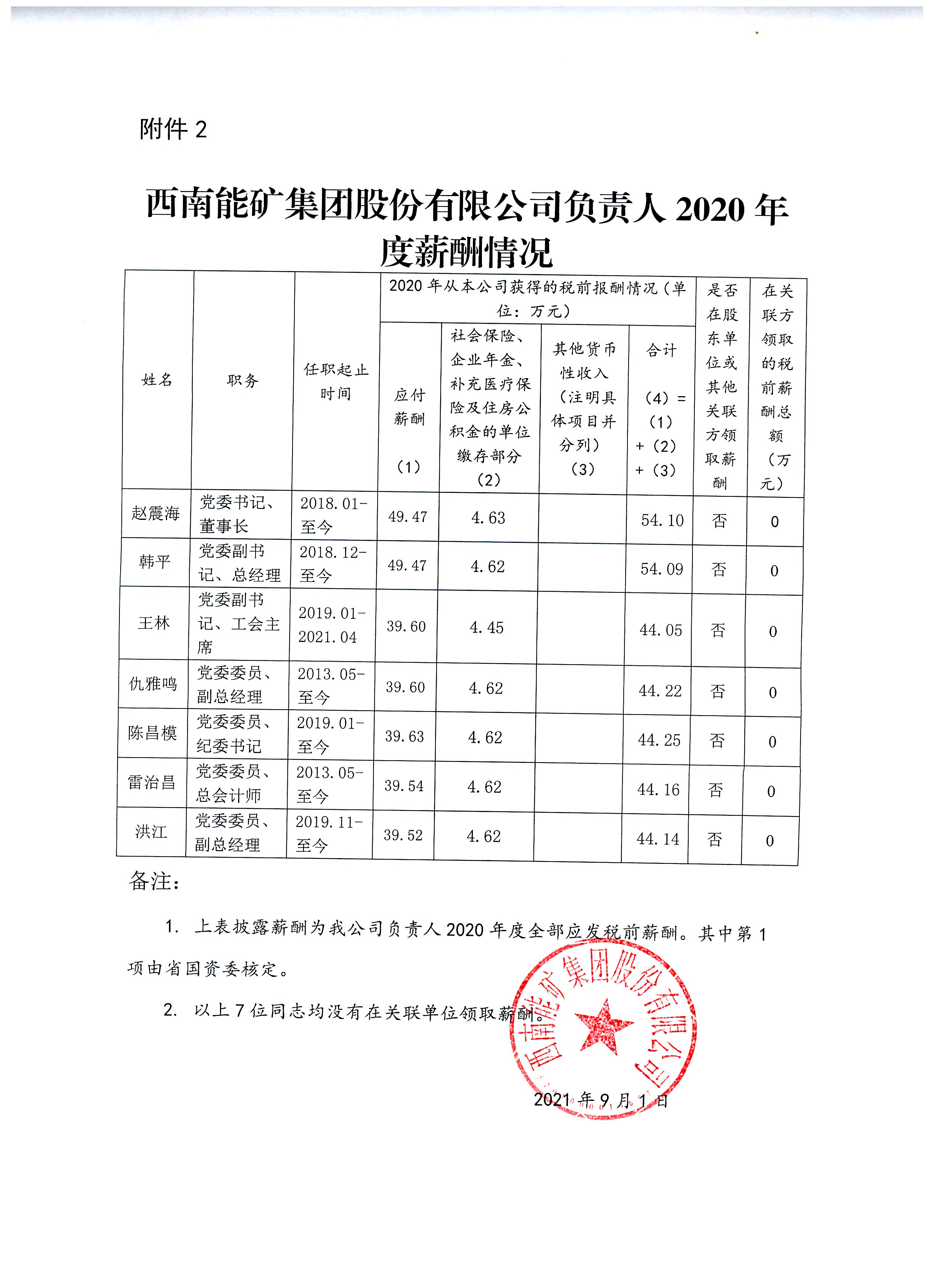 西南能礦集團股份有限公司公司負責人2020年度薪酬信息披露.jpg